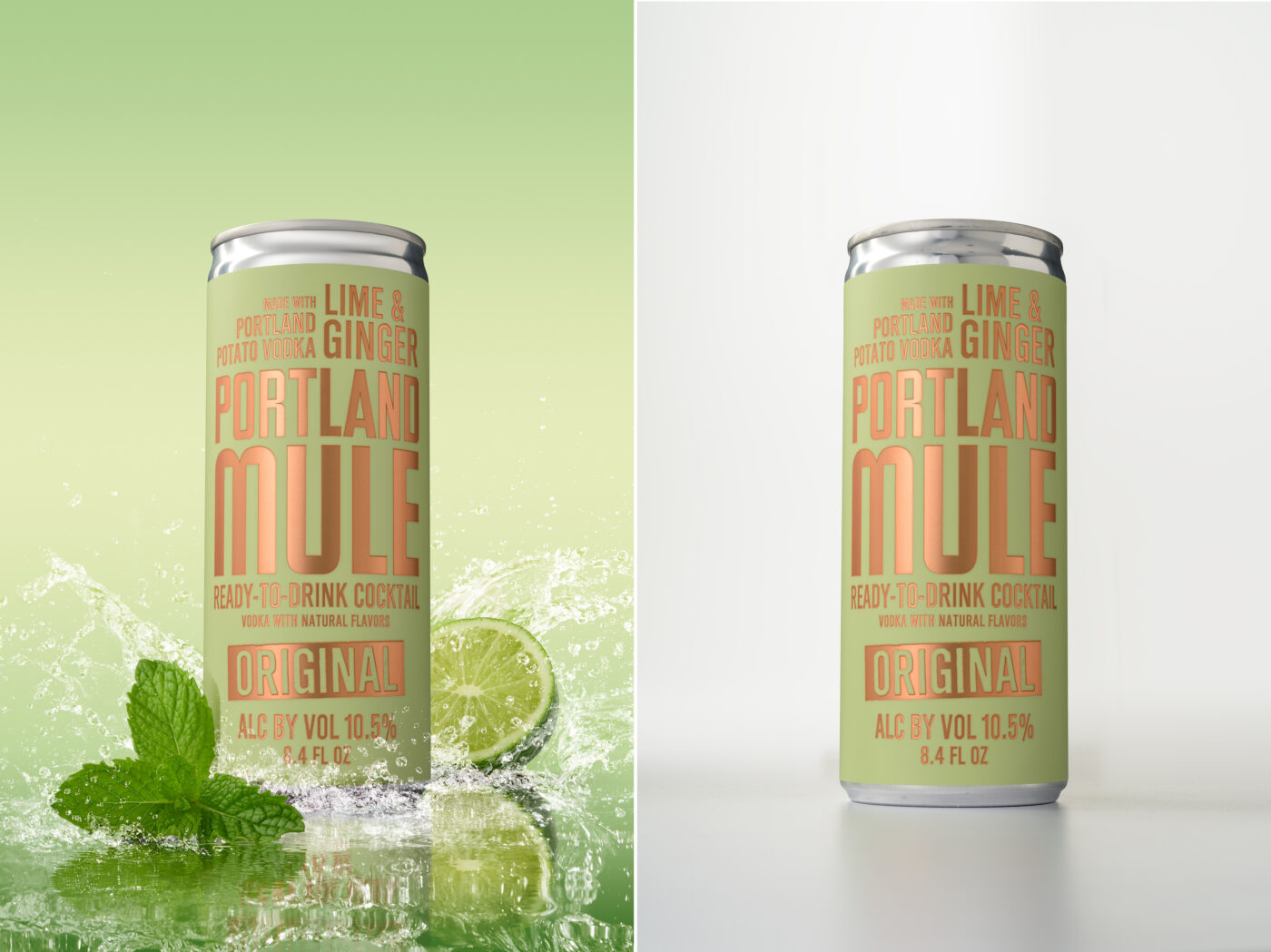 After and Before - Portland Mule